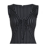 Maybelline Striped Lace-Up Camisole