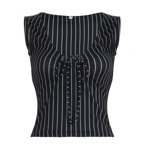 Maybelline Striped Lace-Up Camisole