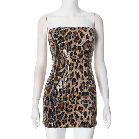 Maddox Strapless Sequin Mini Dress