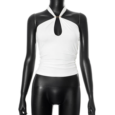 Sanya Metal Ring Halter Top