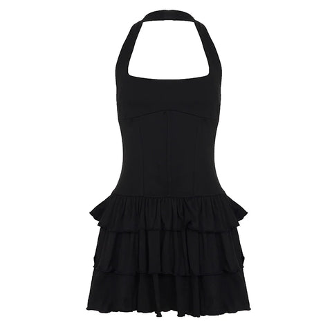 Aziya Halter Pleated Mini Dress