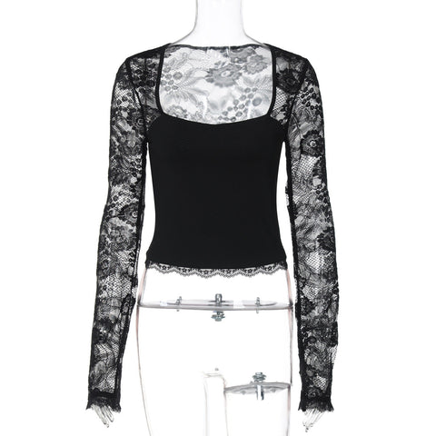Joselynn Lace Long Sleeve Top
