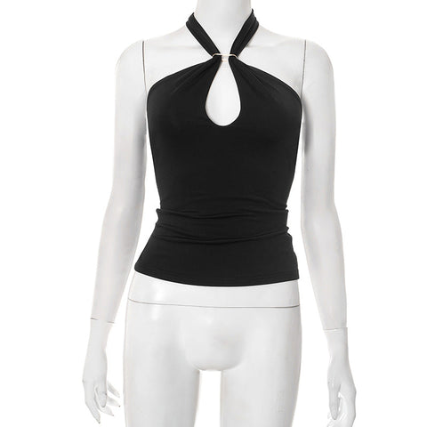 Sanya Metal Ring Halter Top