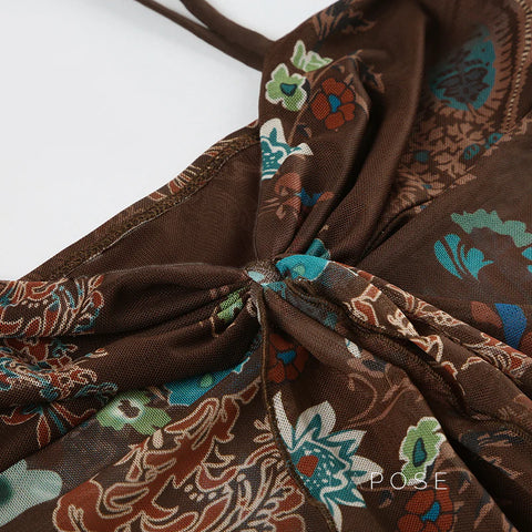 Denali Paisley Ruched Camisole