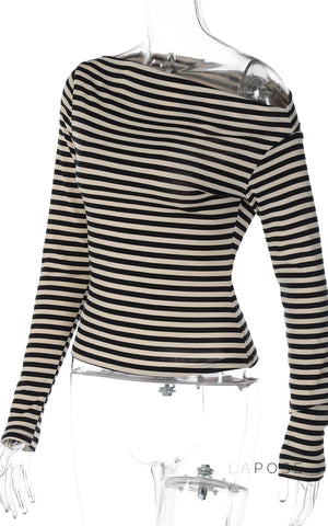 Filomena Off-Shoulder Striped Top