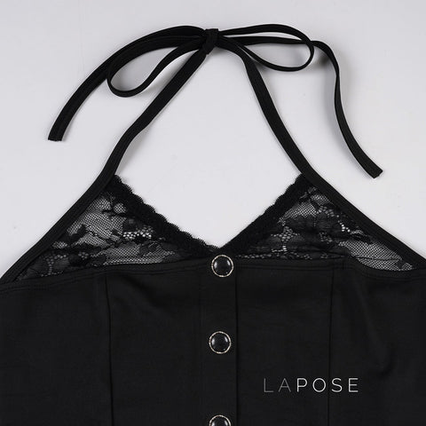 Heavenlee Lace Halter Top