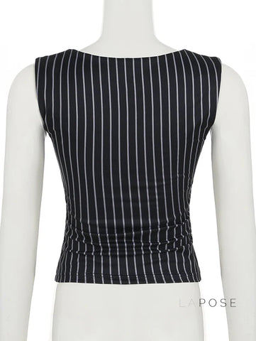 Maybelline Striped Lace-Up Camisole