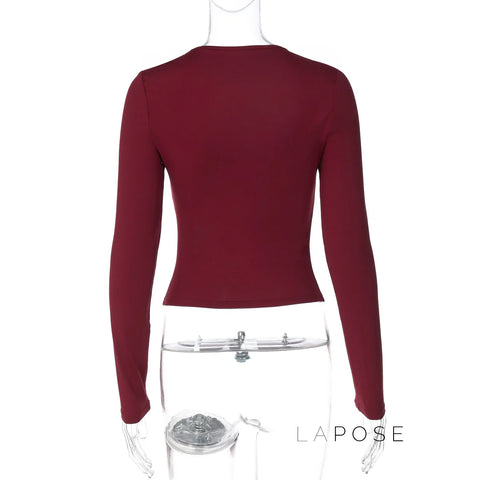 Morghan Lace Asymmetric Crop Top