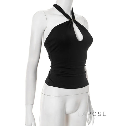 Sanya Metal Ring Halter Top
