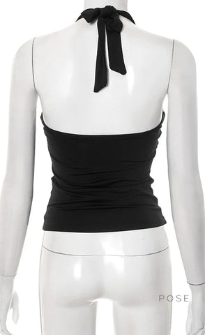 Sanya Metal Ring Halter Top